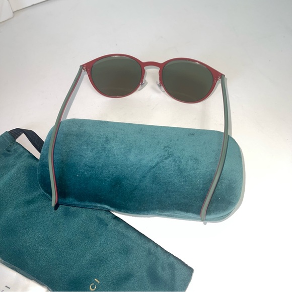 GUCCI Authentic New 52mm Round Signature Logo Sunglasses With Case, Cloth & Tag - Picture 6 of 15